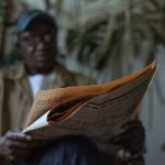An adult man reading a newspaper indoors, surrounded by plants with a blurred background. — Essential nutrients during medica